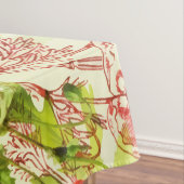 rode groene papavers zomerbloemen tafelkleed (Voorbeeld)