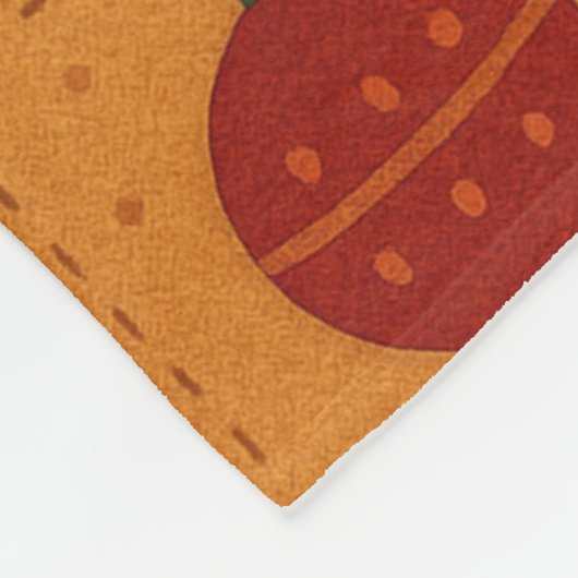 Rode groene Patchwork Quilt Rustieke Boerderij Blo Fleece Deken (Hoek)