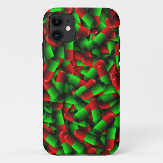 rode groene pillen iPhone 11 hoesje