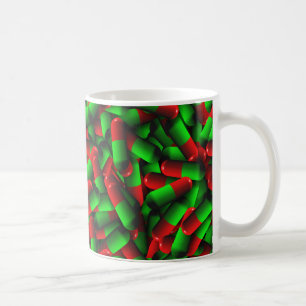 rode groene pillen koffiemok