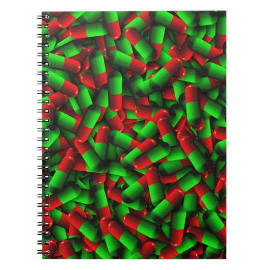 rode groene pillen notitieboek (Voorkant)