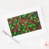 rode groene pillen rechthoekige sticker (Envelop)