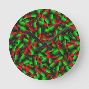 rode groene pillen ronde klok