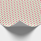 Rode & Groene Polka Dots Geschenkverpakking Papier (Hoek)
