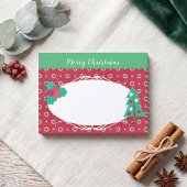 Rode groene polka stip Kerstboom Vakantie Post-it® Notes