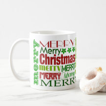 Rode & Groene Prettig Kerst Typografie Vakantiebek