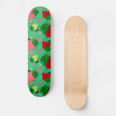 Rode groene roze aardbeien persoonlijk skateboard (Voorkant)
