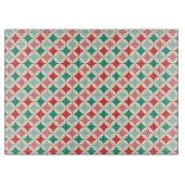 Rode, groene, roze en lichtblauwe diamanten snijplank (Voorkant)