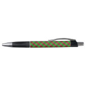 Rode & groene ruit glitter pen (Bovenkant)