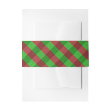 Rode & groene ruit glitter