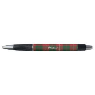 Rode Groene Rustieke Geruite Elegante Tartan Perso Pen