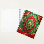 Rode Groene Sierlijke Feestdagen Planner (Display)