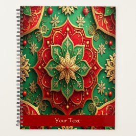 Rode Groene Sierlijke Feestdagen Planner