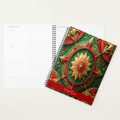 Rode Groene Sierlijke Feestdagen Planner (Display)