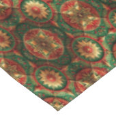 Rode Groene Sierlijke Kersttafelkleed Tafelkleed (Gekanteld)