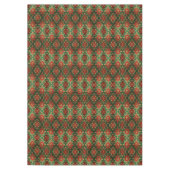 Rode Groene Sierlijke Kersttafelkleed Tafelkleed (Voorkant)