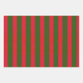 Rode groene stip streeppatroon inpakpapier vel (Voorkant 3)