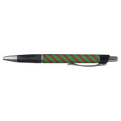 Rode & groene strepen glitters pen (Bodem)