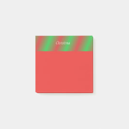 Rode groene strepen Persoonlijke 3x3 Post-it notit Post-it® Notes