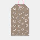 Rode Groene String Lights Kerstvakantie Cadeaulabel (Achterkant)