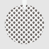 Rode Groene Tartan Plaid Custom Dog Foto Ornament (achterkant)