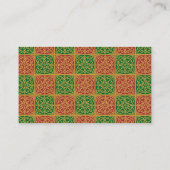 Rode Groene Vakantie Fleur de Lis Aangepaste Tafel Plaatskaartje (Achterkant)