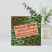 Rode groene vlek, krassen, slijp- of wandeffecten kaart (Staand voorkant)