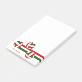 Rode Groene Volleyballen Aangepaste Speler Naam Post-it® Notes (Schuin)