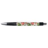 Rode Groene Watermeloen Harten  Pen (Voorkant)