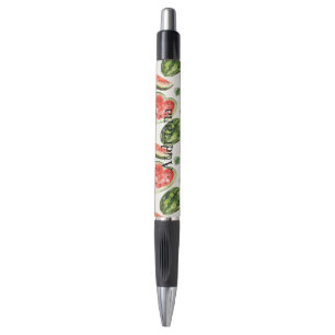 Rode Groene Watermeloen Harten Pen