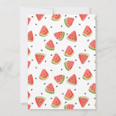 Rode Groene Watermeloen Slices zomerfeest Kaart (Achterkant)