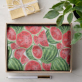 Rode Groene Watermeloen Zomer Picknick Tissuepapier (Geschenk)