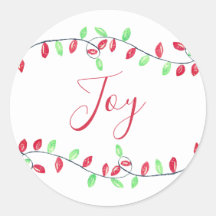 Rode Groene Waterverf Kerstverlichting Vreugde Vak