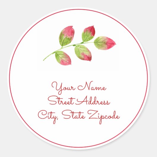 Rode groene Waterverf laat de etiketten achter (Voorkant)