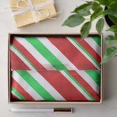 Rode groene Waterverf snoeprietstrepen 2 Tissuepapier (Geschenk)