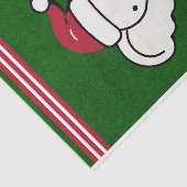 Rode & Groene Witte Olifant Cadeau Kerstfeest Tissuepapier (Detail)
