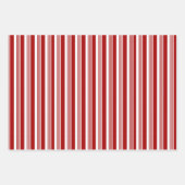 Rode groene witte pepermuntenstrepen inpakpapier vel (Voorkant)