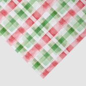 Rode Groene Witte Strepen Verjaardag Tissuepapier (Detail)