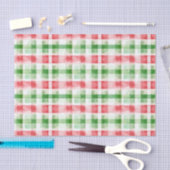 Rode Groene Witte Strepen Verjaardag Tissuepapier (Craft)