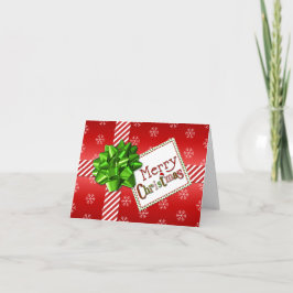 Rode, groene, witte stripkaart voor kerstfoto's feestdagen kaart