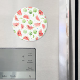 Rode Groene Witte Watermeloenen Verjaardag Magneet