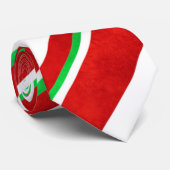 Rode groene witte Waterverf snoeprietstrepen Stropdas (Opgerold)