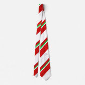 Rode groene witte Waterverf snoeprietstrepen Stropdas (Achterkant)