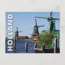  rode groene zaanse schans briefkaart