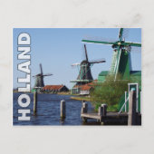 rode groene zaanse schans briefkaart (Voorkant)