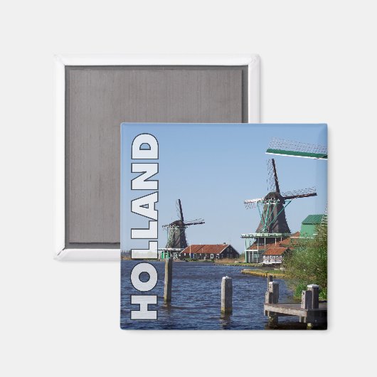 rode groene zaanse schans magneet (Voorkant / Achterkant)