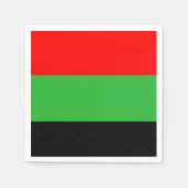 Rode, groene, zwarte Afrikaanse servetten (Voorkant)