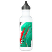 Rode, groene zwarte, speciaal gepersonaliseerde, m waterfles (Links)