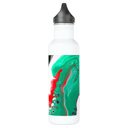 Rode, groene zwarte, speciaal gepersonaliseerde, m waterfles  (Links)