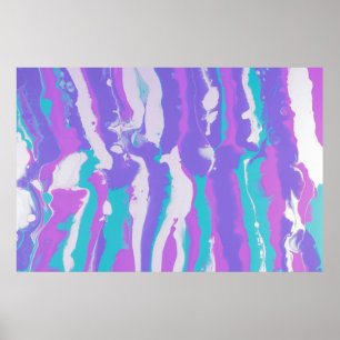 RODE GROENEN EN ZWARTE ABSTRACTE SCHIJVEN POSTER